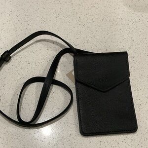 Portland Leather Black Crossbody Bag